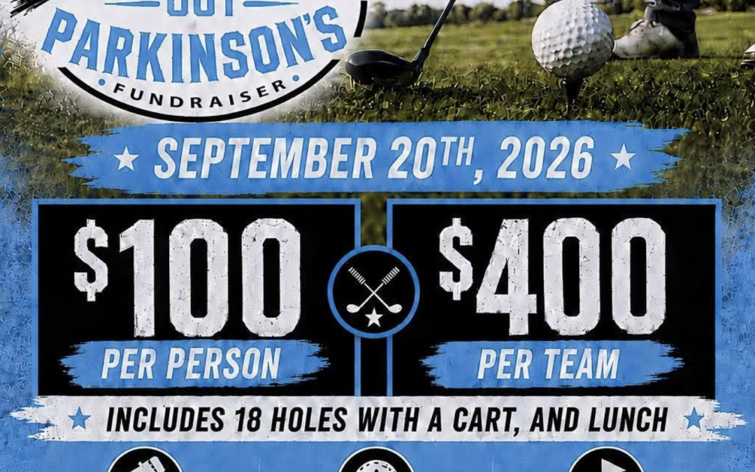 Flyer promoting a fundraiser golf event
